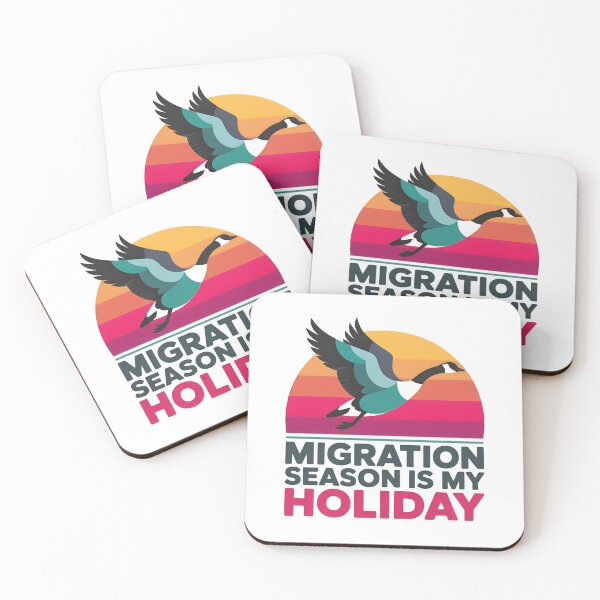 Item preview, Migration Season is My Holiday – Funny Canada Goose Birdwatching Design designed and sold by Brainy Bird's Place.