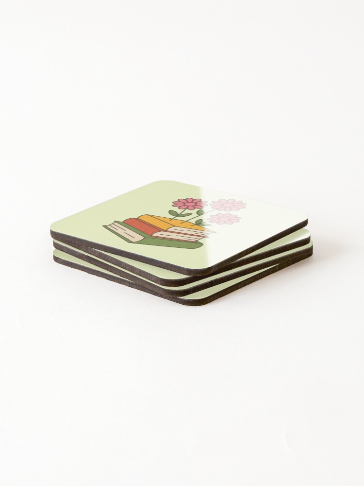 Thumbnail 4 of 5, Coasters (Set of 4), Book Stack designed and sold by GraphicsClub.