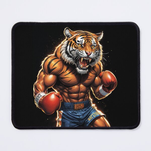 Item preview, Roaring tiger at boxing training designed and sold by Danh Style.