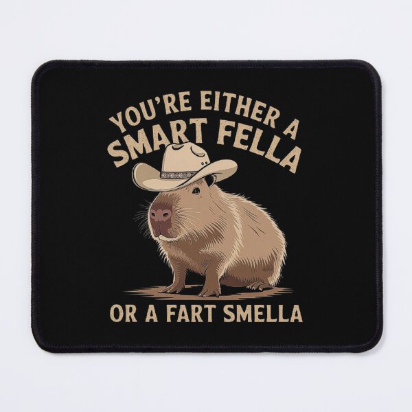 Item preview, Smart Fella or Fart Smella – Capybara Cowboy Humor Design designed and sold by love3617.
