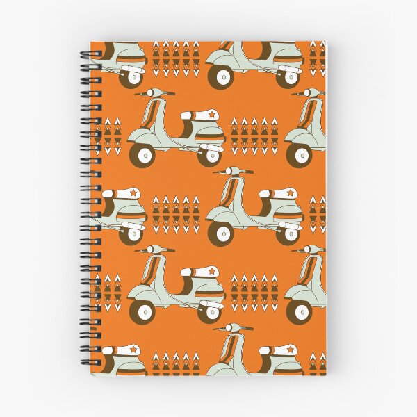 Item preview, Patrón de scooter retro: diseño de ciclomotor moderno inspirado en los años 70 designed and sold by musingtreeart.