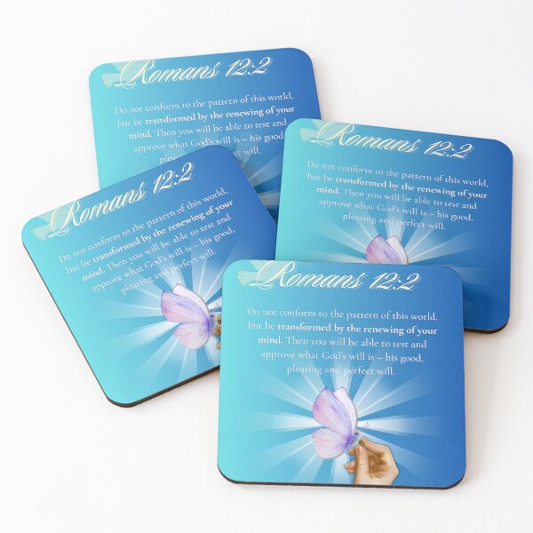 Item preview, "Be Transformed" - Romans 12:2 Scripture Art designed and sold by Royalty Allure.