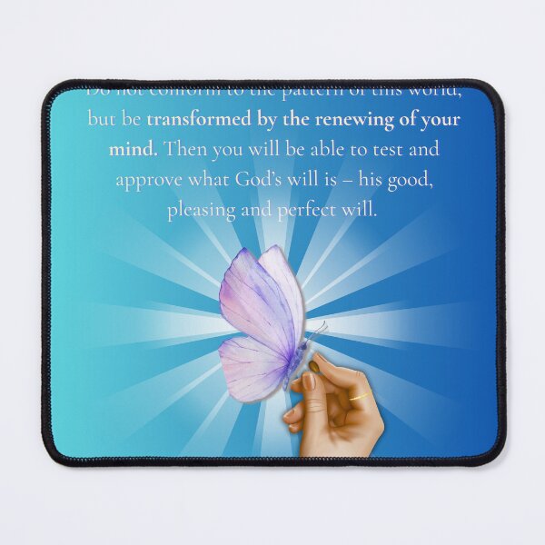 Item preview, "Be Transformed" - Romans 12:2 Scripture Art designed and sold by Royalty Allure.