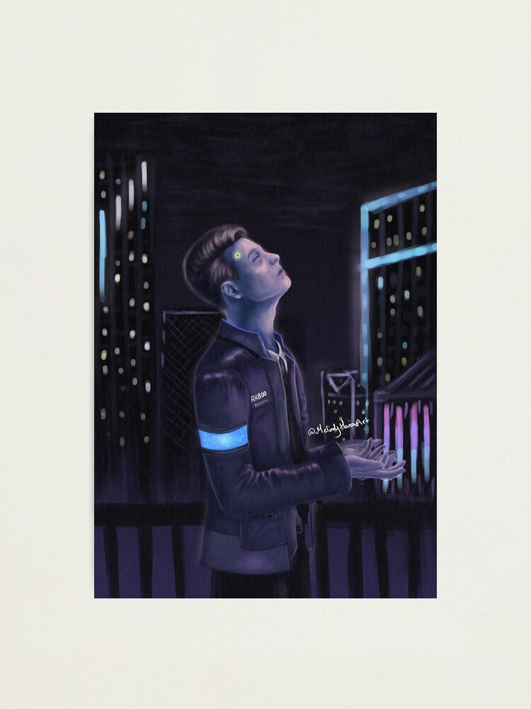 PRINT: Connor Neon 2 From Detroit Become Human Fan Art 