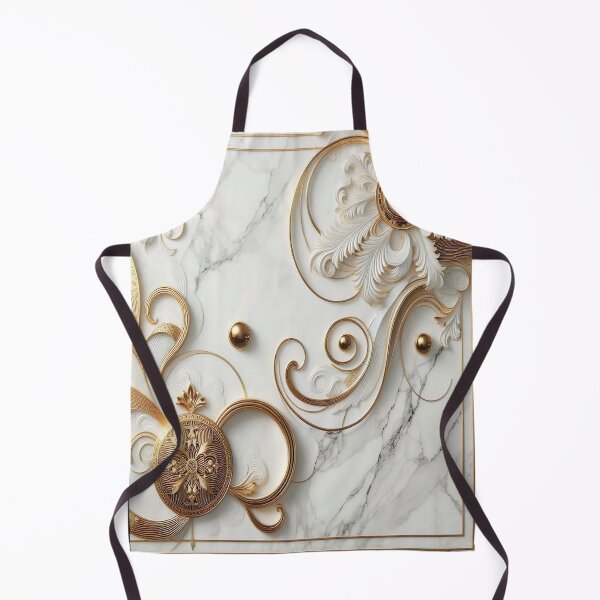 Item preview, Golden Arabesques on Imperial Marble designed and sold by JrSkDesign ✅ .