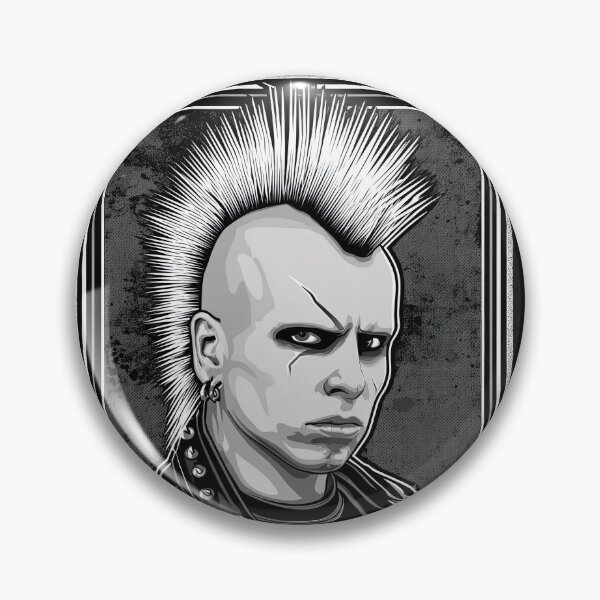 Artikelvorschau, Scharf konturierter Punk mit Tattoos und Spikes entworfen und verkauft von Piotrek0001.