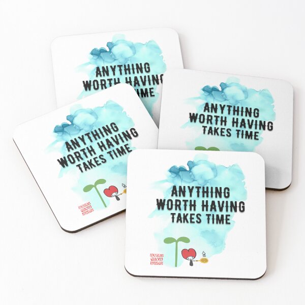 Item preview, Badminton (Anything worth having takes time) designed and sold by Words Grow Wings.