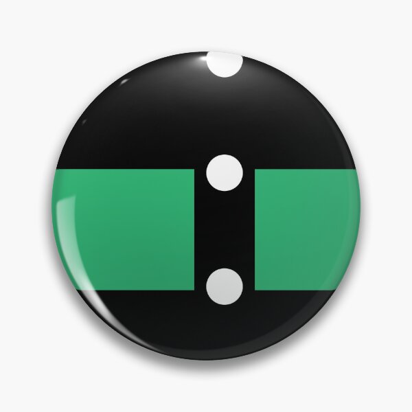 Item preview, Green and black wide striped y2k button pattern designed and sold by fluffyfamcraft.