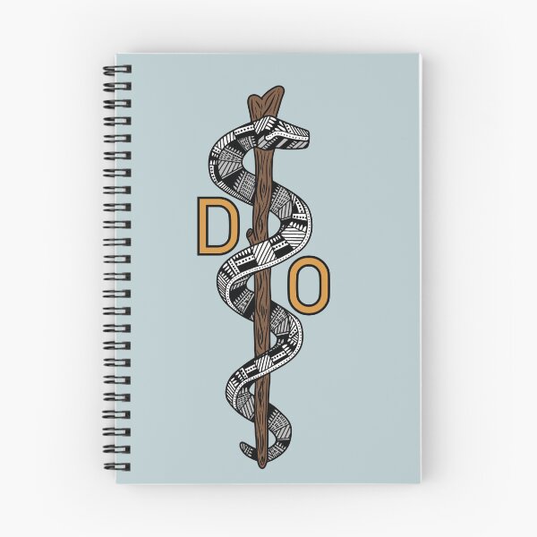 Item preview, Gold/Yellow D.O. - Staff of Asclepius designed and sold by Mostly Medical.