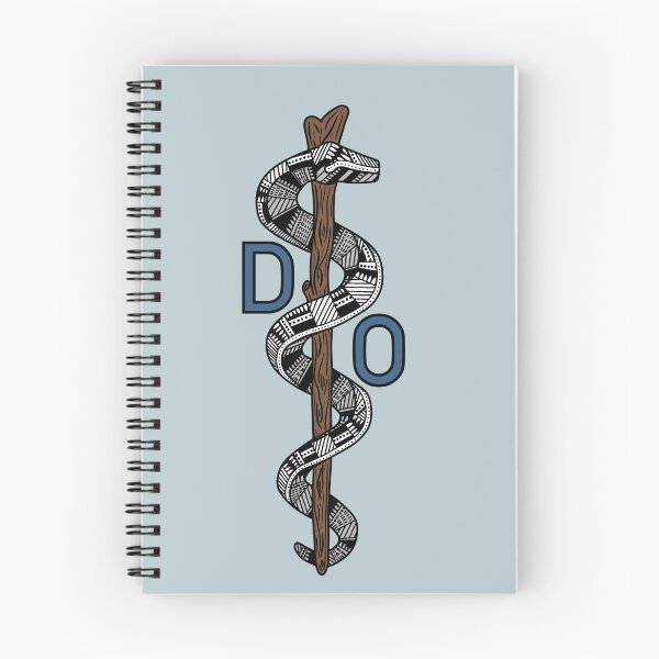 Item preview, Blue D.O. - Staff of Asclepius designed and sold by Mostly Medical.