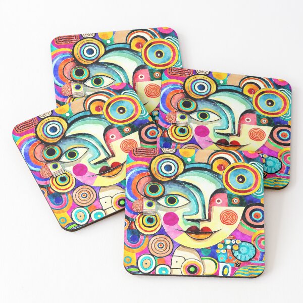 Item preview, Exotic Cubism Exquisite Abstract Face Art Colorful Designs designed and sold by DEC02.