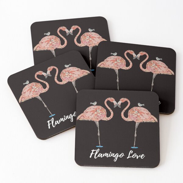 Item preview, Flamingo Love – Whimsical Romantic Birds Design designed and sold by LnsCreations.