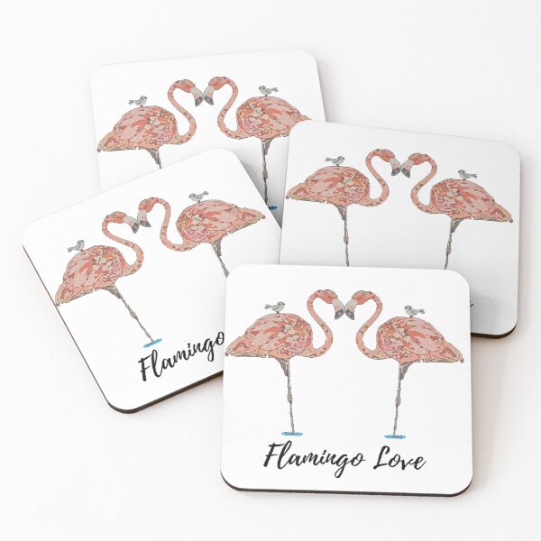 Item preview, Flamingo Love – Whimsical Romantic Birds Design designed and sold by LnsCreations.