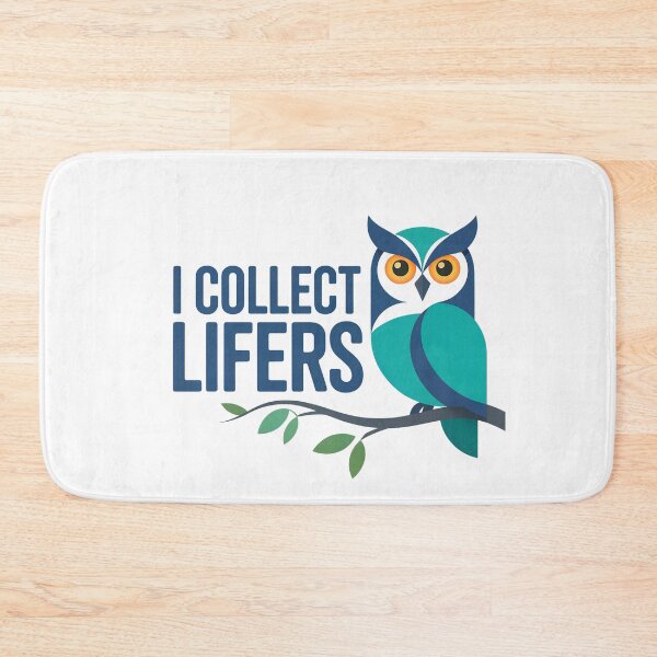Item preview, I Collect Lifers – Cute Blue Owl Birding Design designed and sold by Brainy Bird's Place.