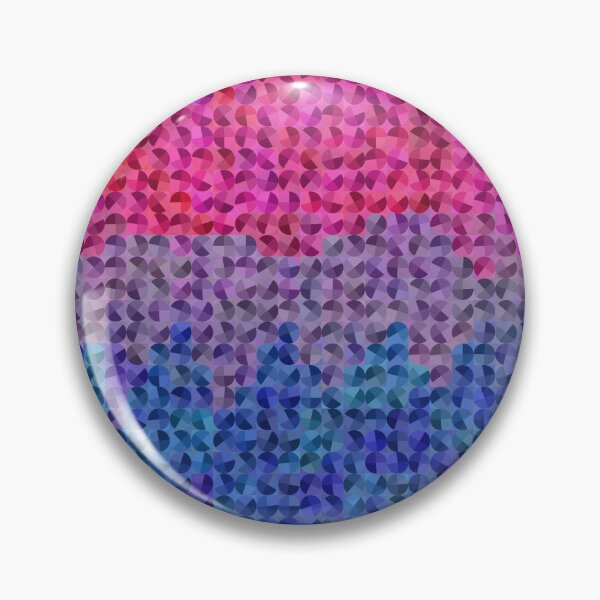 Item preview, Funky Eclectic Quirky Geometric Abstract Digital Bisexual Pride Flag designed and sold by Chaos Queery.
