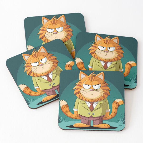 Item preview, Feline Attitude: Whimsical Cat Cartoon designed and sold by ART ATTACK ZONE.