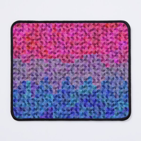 Item preview, Funky Eclectic Quirky Geometric Abstract Digital Bisexual Pride Flag designed and sold by Chaos Queery.