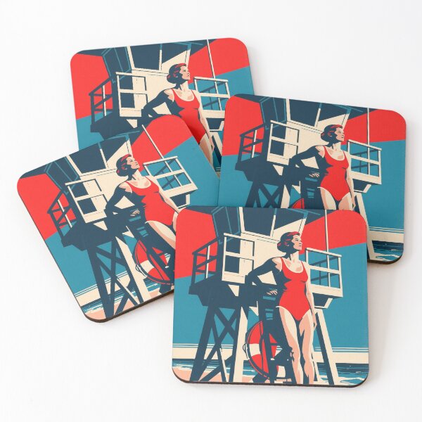 Item preview, Lifeguard on Duty – Retro Beach Hope Style designed and sold by HoopeStylee.