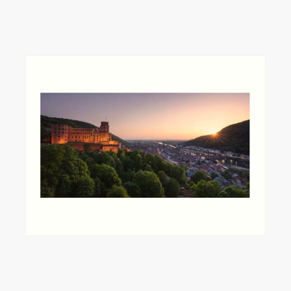 Heidelberg Evening Art Print