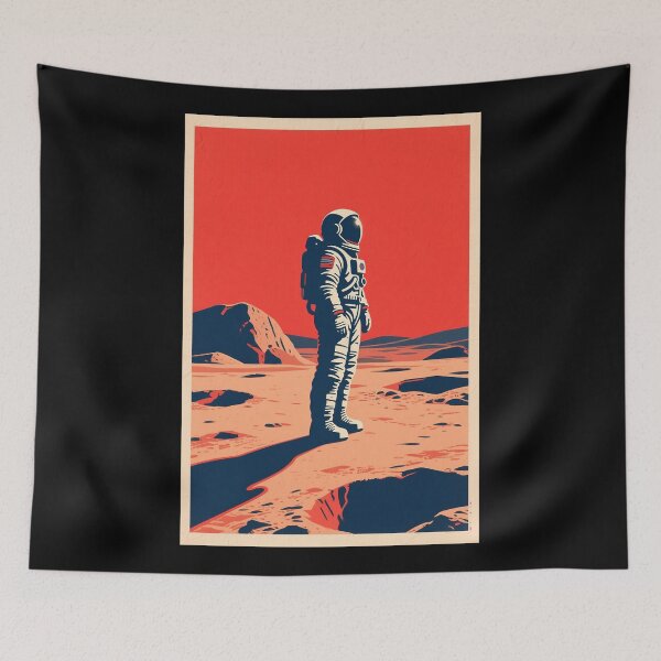 Item preview, Mars Explorer Astronaut – Hope Style Retro Art designed and sold by HoopeStylee.