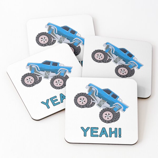 Item preview, MONSTER TRUCK, BLUE, YEAH, CARS, WHEELS, VEHICLES designed and sold by AASparksDesigns.
