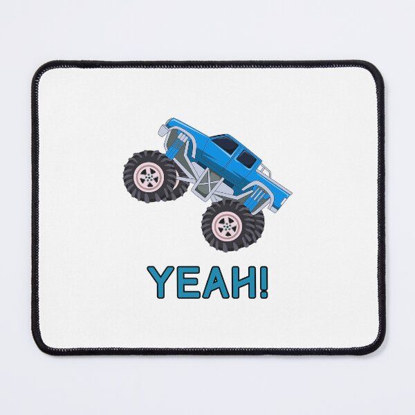 Item preview, MONSTER TRUCK, BLUE, YEAH, CARS, WHEELS, VEHICLES designed and sold by AASparksDesigns.