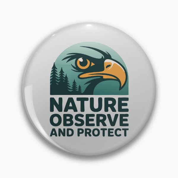 Item preview, Nature - Observe and Protect - Eagle Head designed and sold by Brainy Bird's Place.