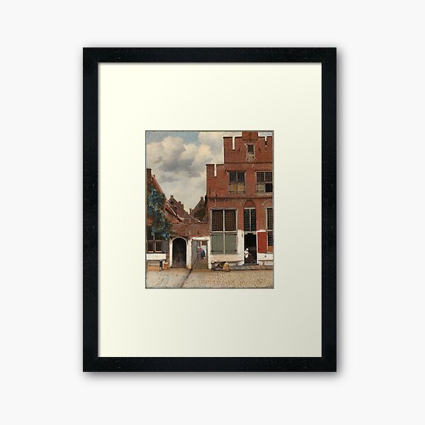 The Little Street - Johannes Vermeer Framed Art Print
