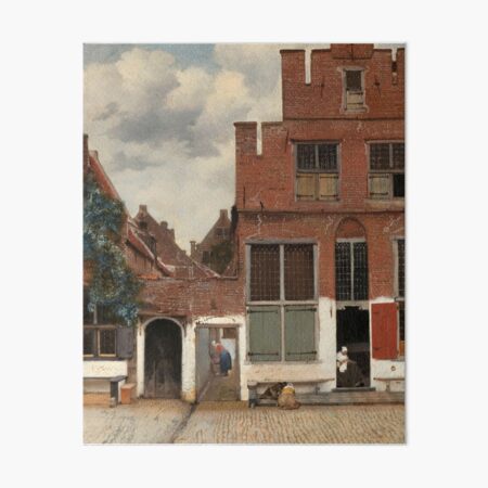 The Little Street - Johannes Vermeer Art Board Print