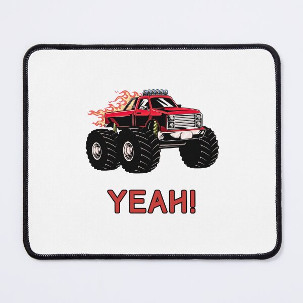 Item preview, MONSTER TRUCK, RED, YEAH, CARS, WHEELS, VEHICLES designed and sold by AASparksDesigns.