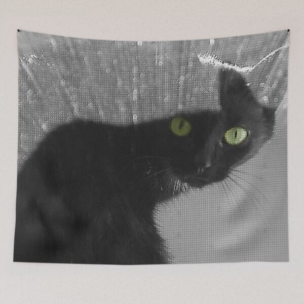 Item preview, Cute, Curious Kitten Looking Through Window Screen designed and sold by DEC02.