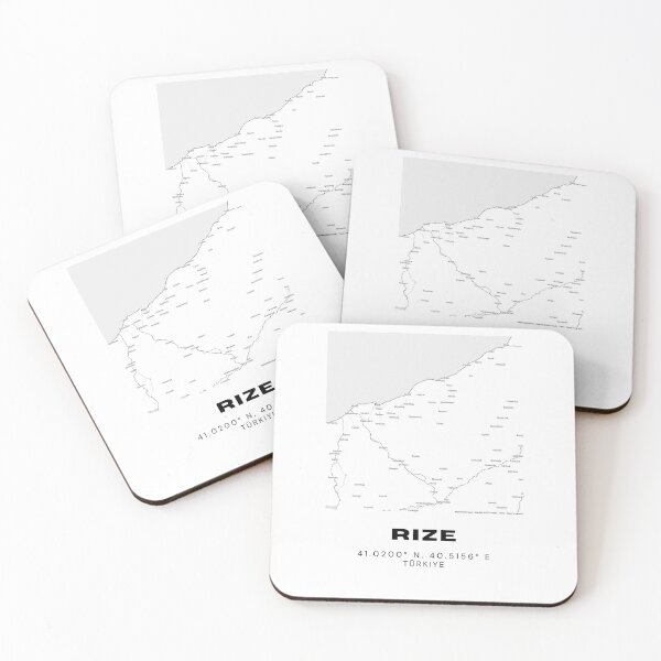 Item preview, Minimalist Rize Map – Black Sea Region City Poster Art designed and sold by RM-Journey.