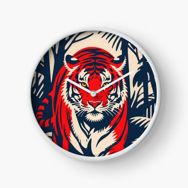 Vista previa del artículo con la obra «Rugido de la jungla – Tigre estilo esperanza», diseñado y vendido por HoopeStylee.