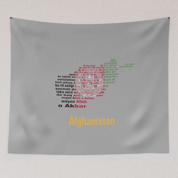 Item preview, Afghanistan Artistic Design Featuring Anthem Map and Flag designed and sold by JR78.