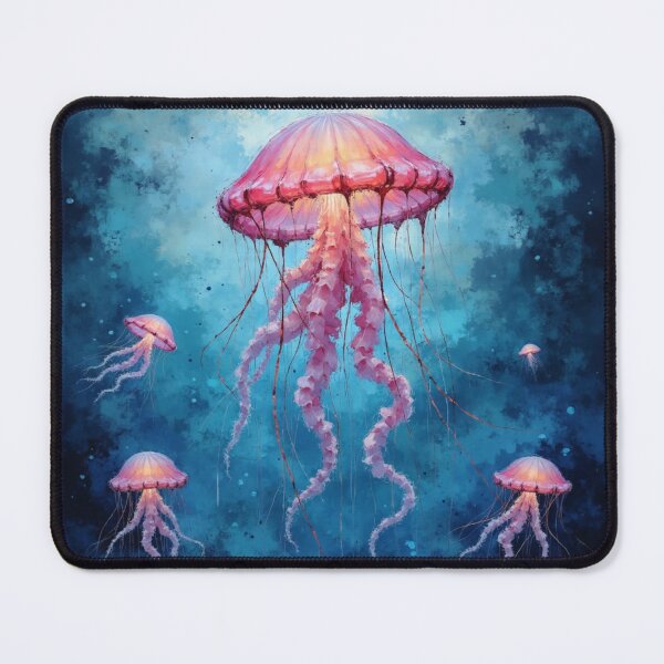 Item preview, Floating Jellyfish | Pastel Watercolor Sea Life Design designed and sold by Christies  Creations.