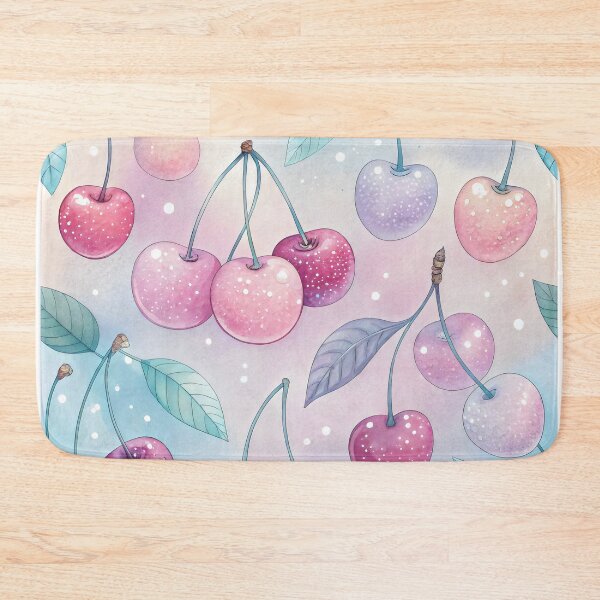 Item preview, watercolor cherries pattern designed and sold by GogoGrove.