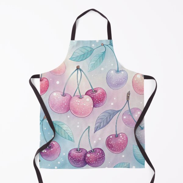 Item preview, watercolor cherries pattern designed and sold by GogoGrove.