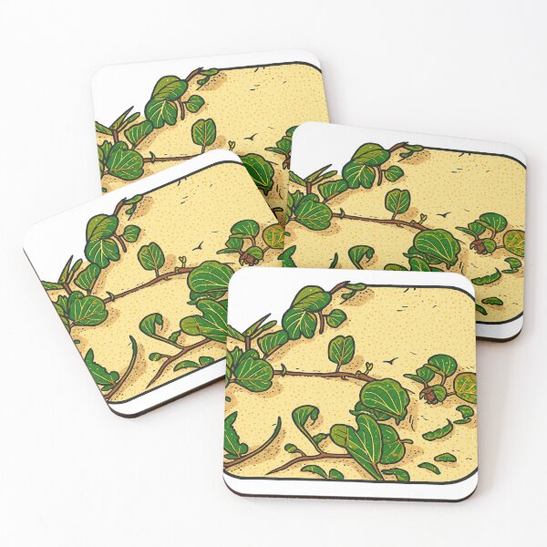 Item preview, Tropical Vines on Sandy Beach | Okinawa Minimal Nature Art designed and sold by GeEeN.