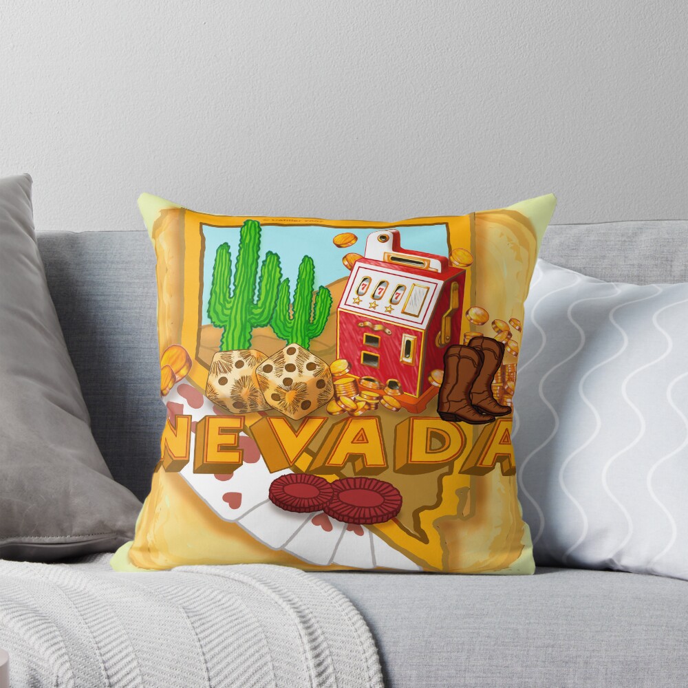 Nevada Poker Pillow