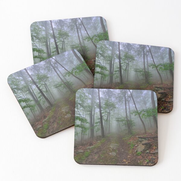 Item preview, Foggy Forest Trail – Dreamlike Nature Photography designed and sold by TudgiaStudios.