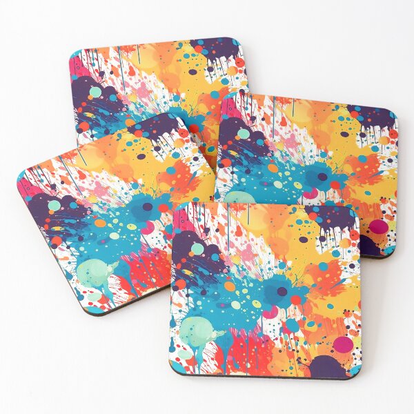 Item preview, Colorful Contemporary Splatter-Style Splashes Bright Abstract  designed and sold by DEC02.