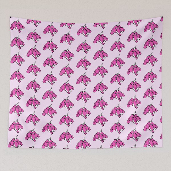 Item preview, Unicorn Elephant Funny Horn Face Bad Mood Pink Comic designed and sold by shirt-o-mat.