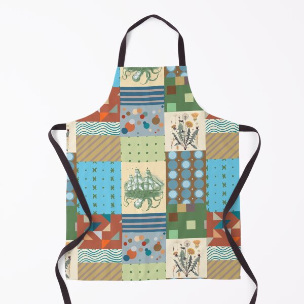 Item preview, Retro Patchwork with Kraken Attacking Homage designed and sold by missdebi27.