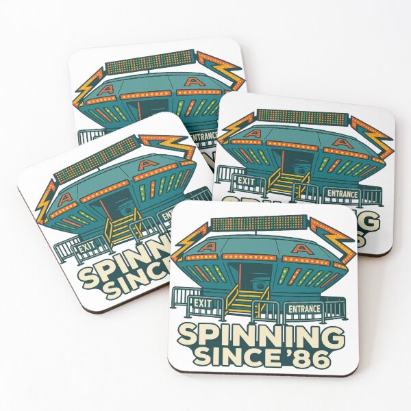 Item preview, Spinning Since '86 – Classic Carnival Chaos in UFO Form designed and sold by BigBaldBuddies.