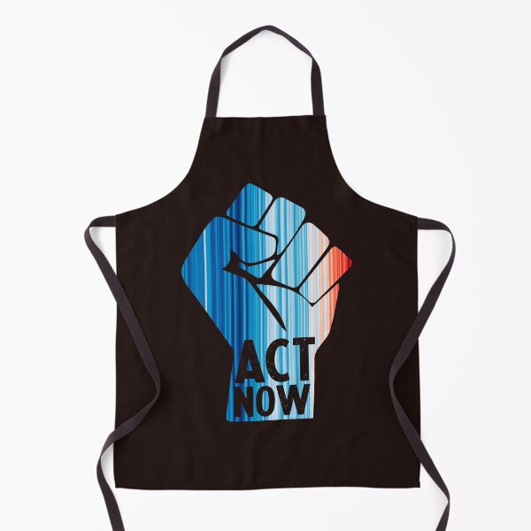 Item preview, Climate Change Stripes - Fist - Act Now designed and sold by Frank J. Art.