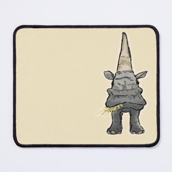 Item preview, the whimsical front facing rhino designed and sold by JustABirb.