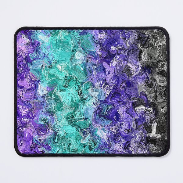Item preview, Alexigender Trippy Quirky Paint Blob Abstract Digital Pride Flag designed and sold by Chaos Queery.