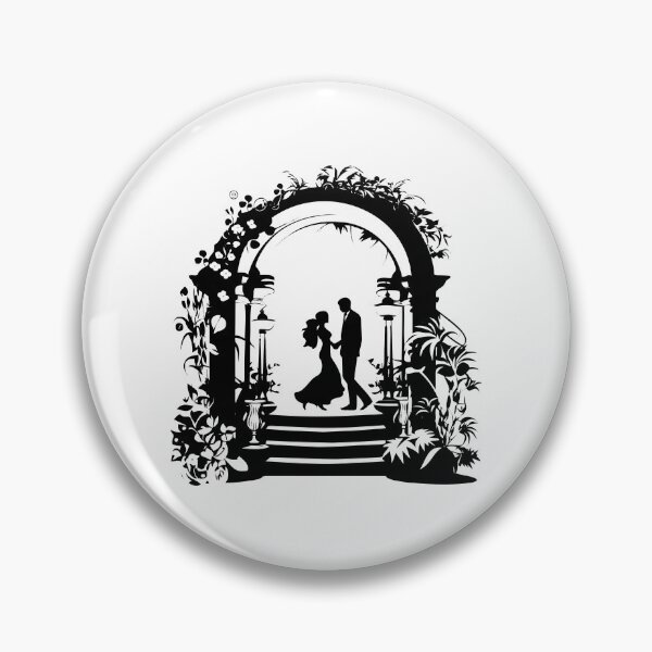 Item preview, Wedding Floral Arch Couple Lovers Married Nuptial Day designed and sold by inkoutninja.