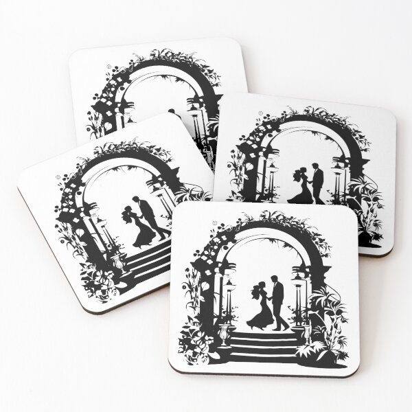Item preview, Wedding Floral Arch Couple Lovers Married Nuptial Day designed and sold by inkoutninja.