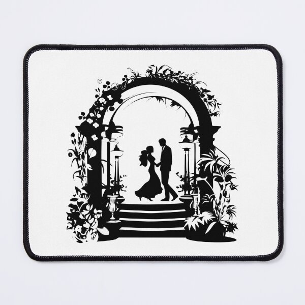Item preview, Wedding Floral Arch Couple Lovers Married Nuptial Day designed and sold by inkoutninja.